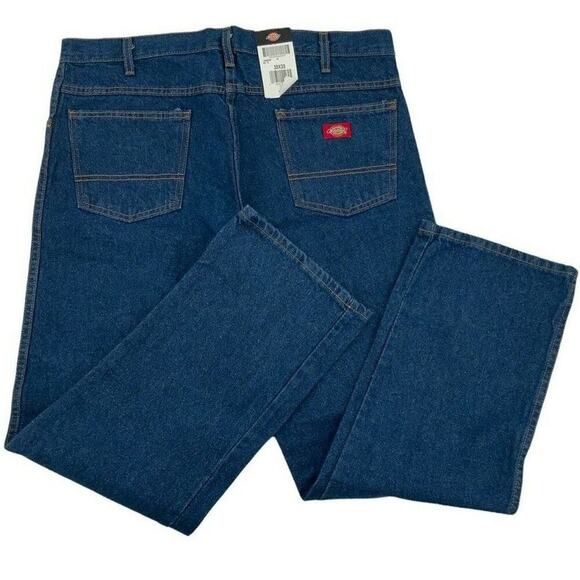 Dickies Jeans Men's Size 38X30 Relaxed Fit Straight Leg Blue Medium Wash Denim - Picture 6 of 11